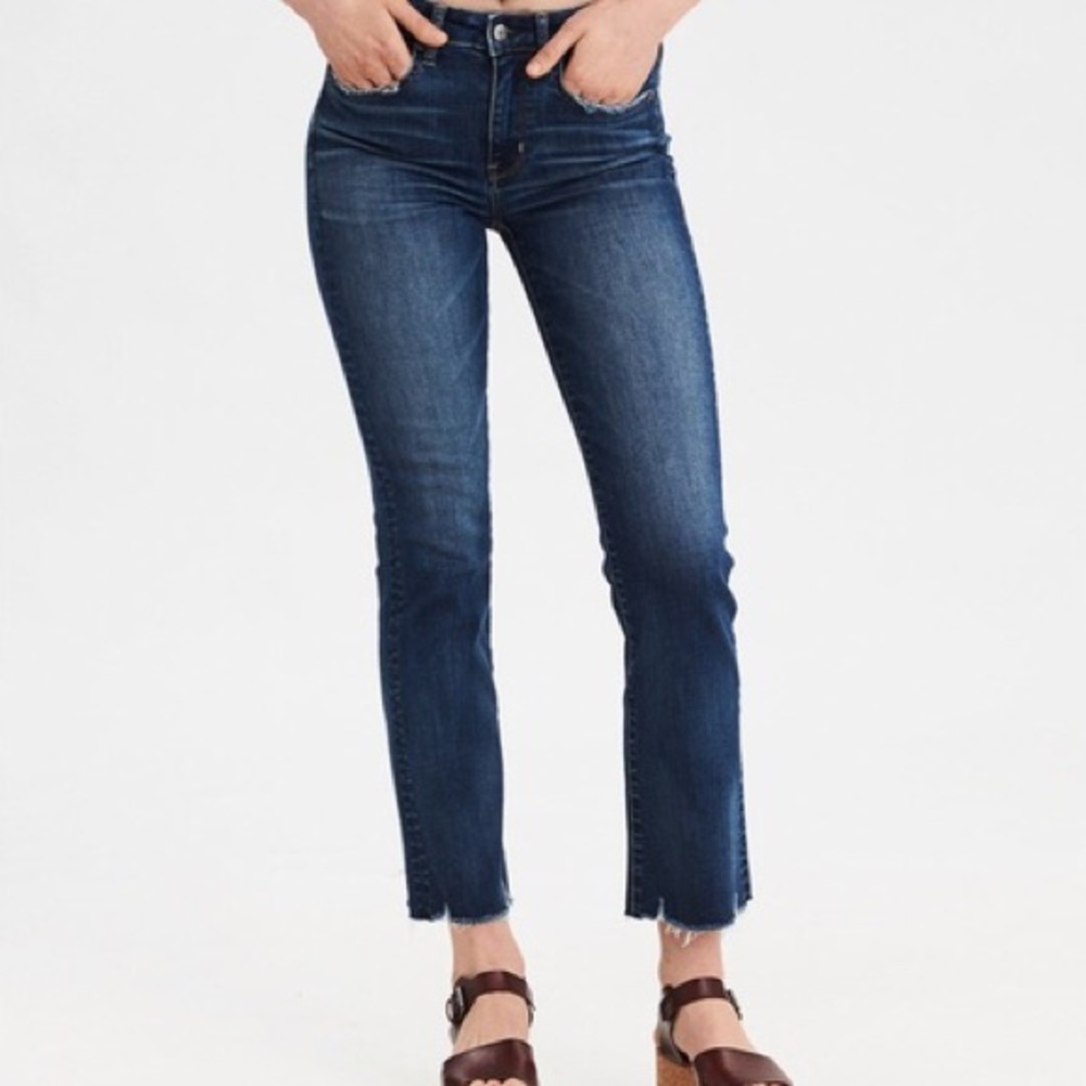 American Eagle Hi-Rise Crop Flare Jeans